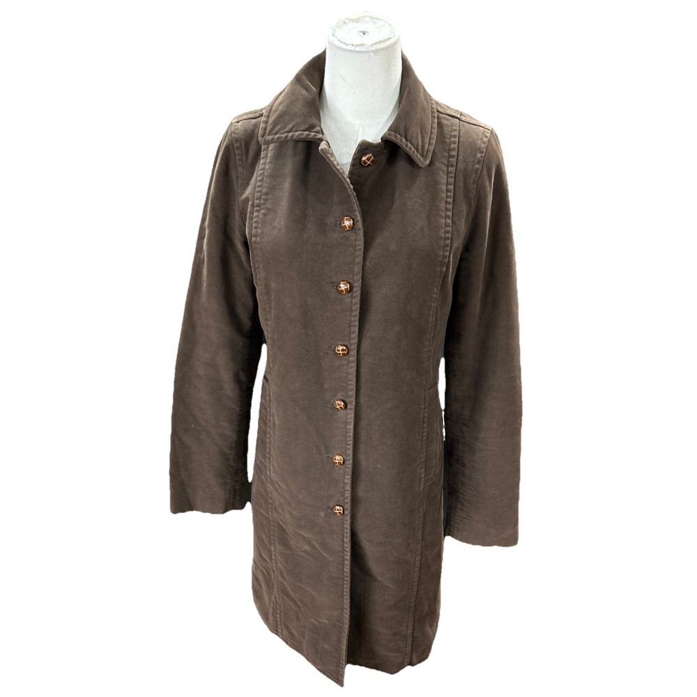 Gap Womens Jacket Coat Small Brown Long